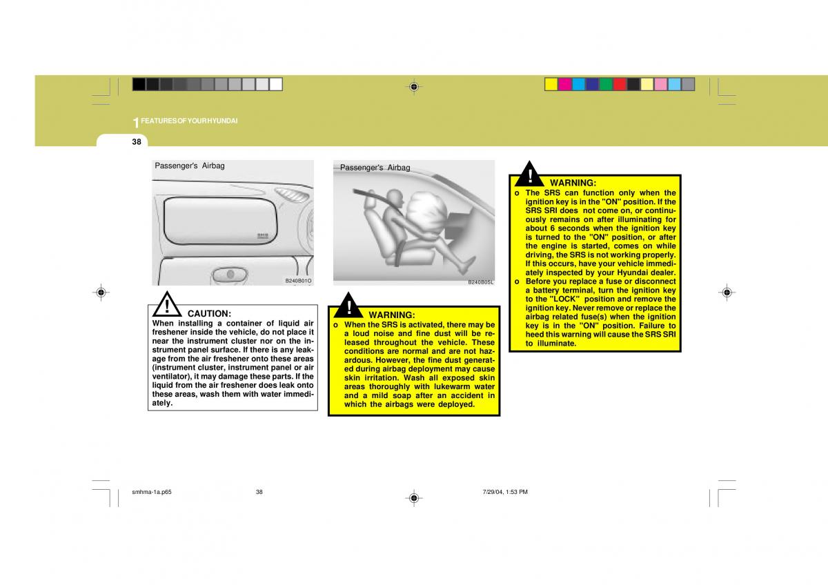 Hyundai Santa Fe I 1 owners manual / page 49