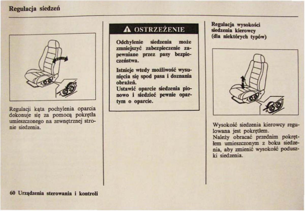 Honda Civic VI 6 instrukcja obslugi / page 60