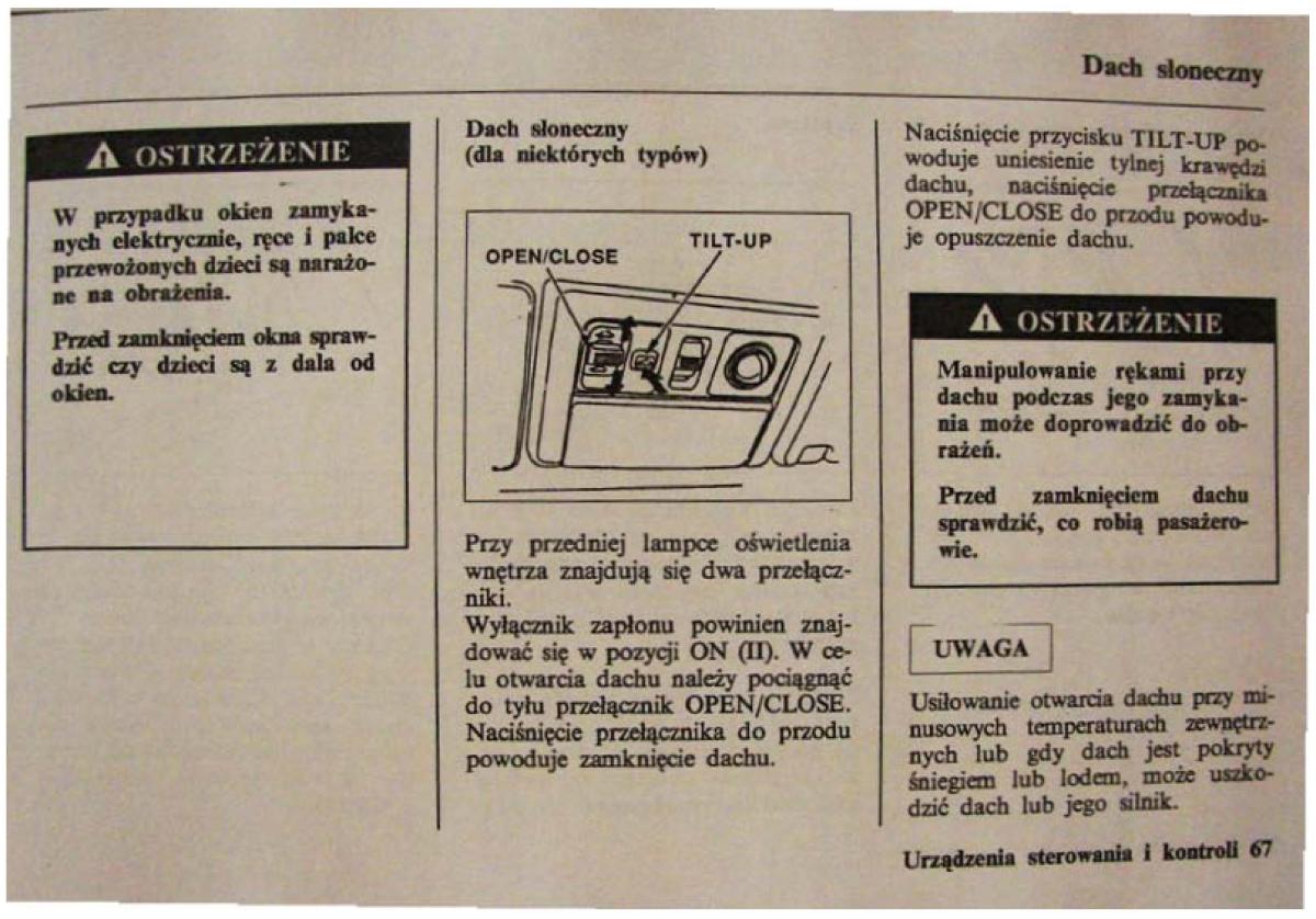 Honda Civic VI 6 instrukcja obslugi / page 67