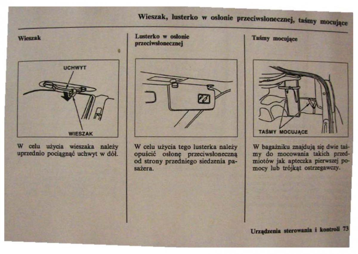 Honda Civic VI 6 instrukcja obslugi / page 73