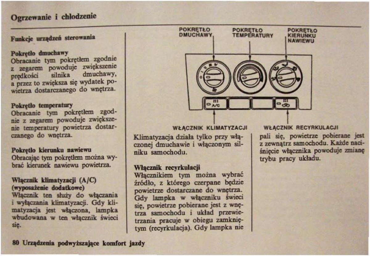 Honda Civic VI 6 instrukcja obslugi / page 80