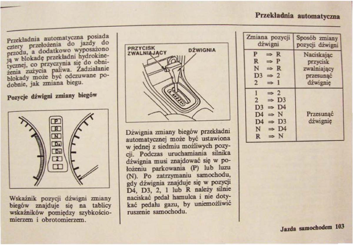 Honda Civic VI 6 instrukcja obslugi / page 103