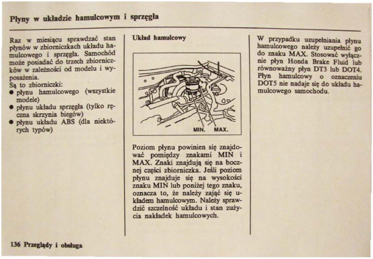 Honda Civic VI 6 instrukcja obslugi / page 136