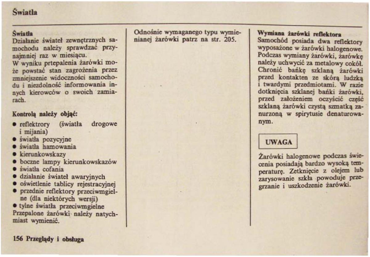 Honda Civic VI 6 instrukcja obslugi / page 156