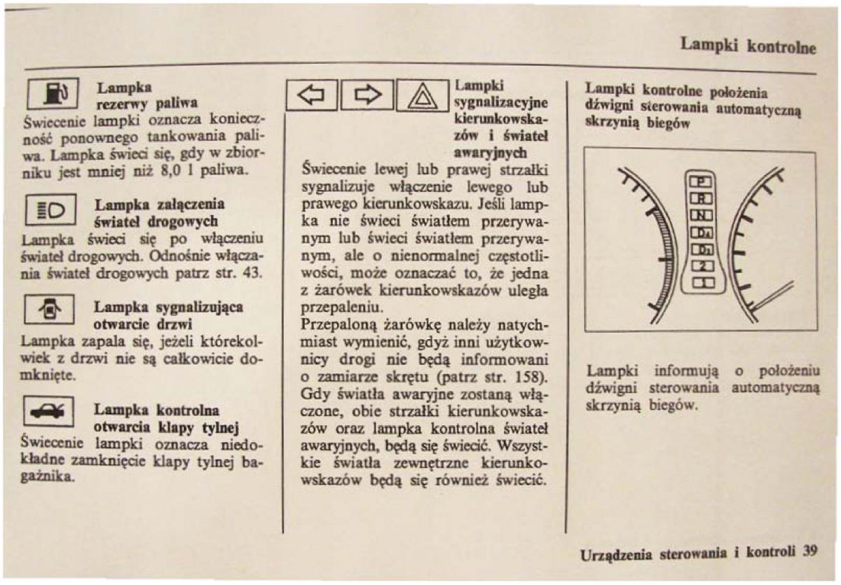 Honda Civic VI 6 instrukcja obslugi / page 39