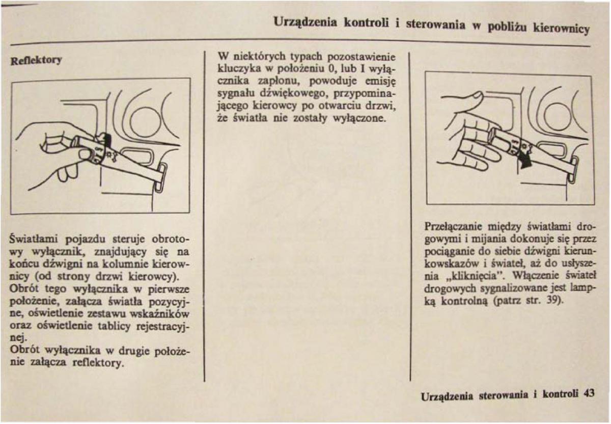 Honda Civic VI 6 instrukcja obslugi / page 43