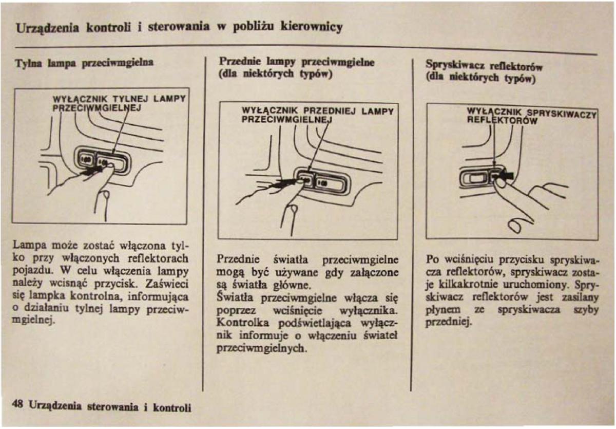 Honda Civic VI 6 instrukcja obslugi / page 48