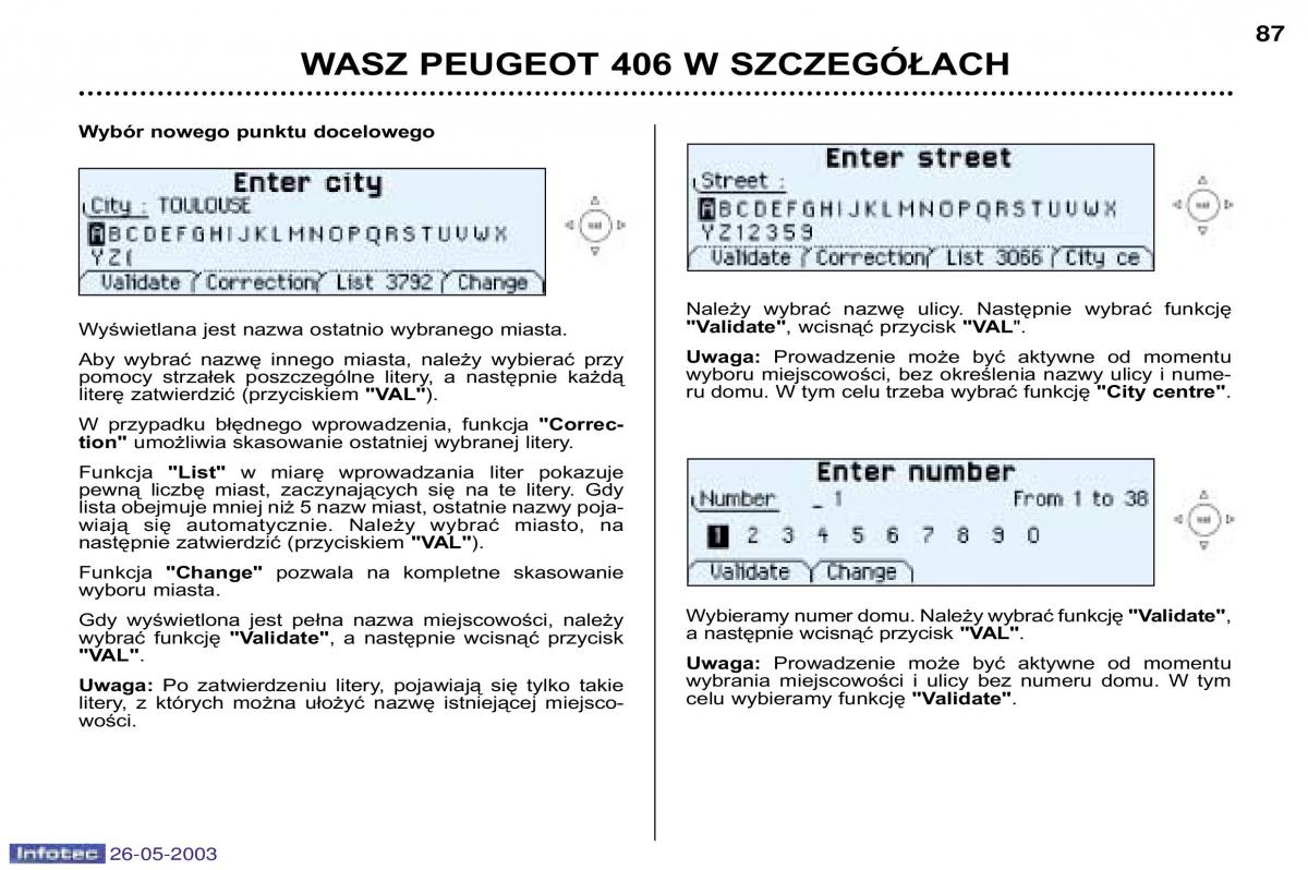 Peugeot 406 instrukcja obslugi / page 83