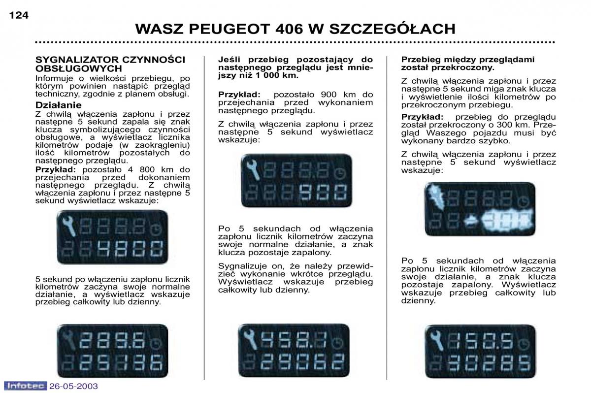 Peugeot 406 instrukcja obslugi / page 122