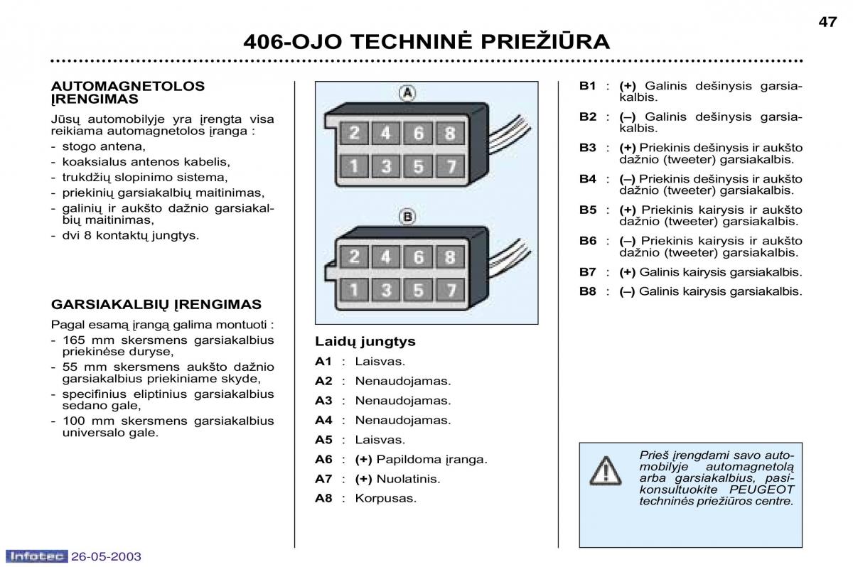 Peugeot 406 instrukcja obslugi / page 40