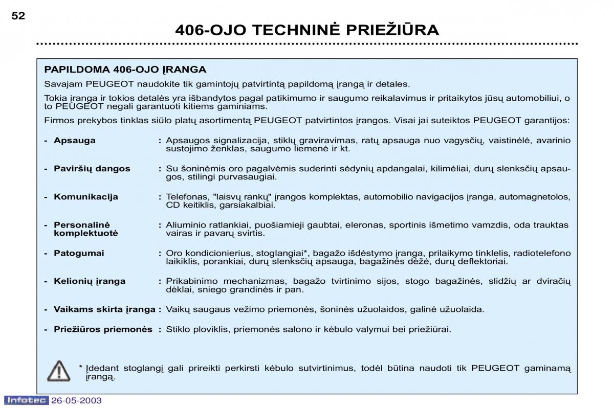 Peugeot 406 instrukcja obslugi / page 46