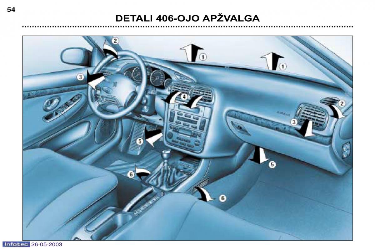 Peugeot 406 instrukcja obslugi / page 47