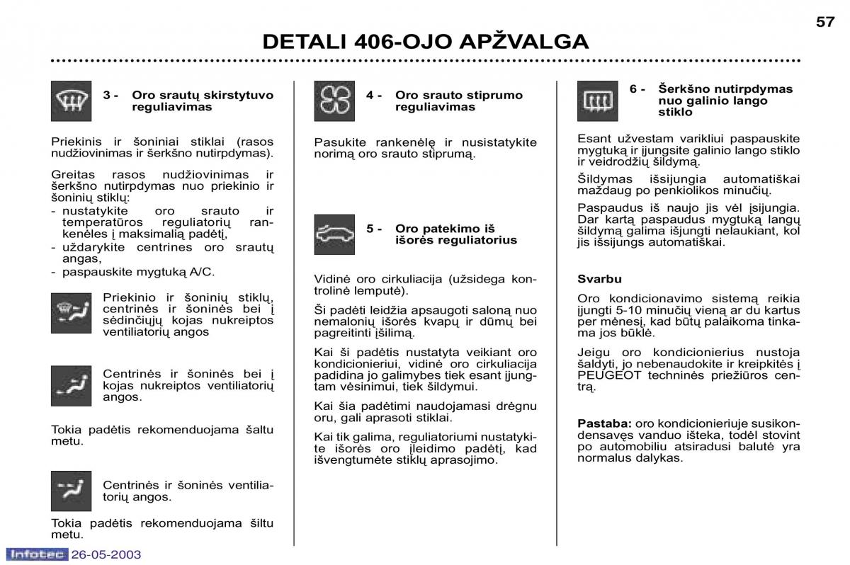 Peugeot 406 instrukcja obslugi / page 50