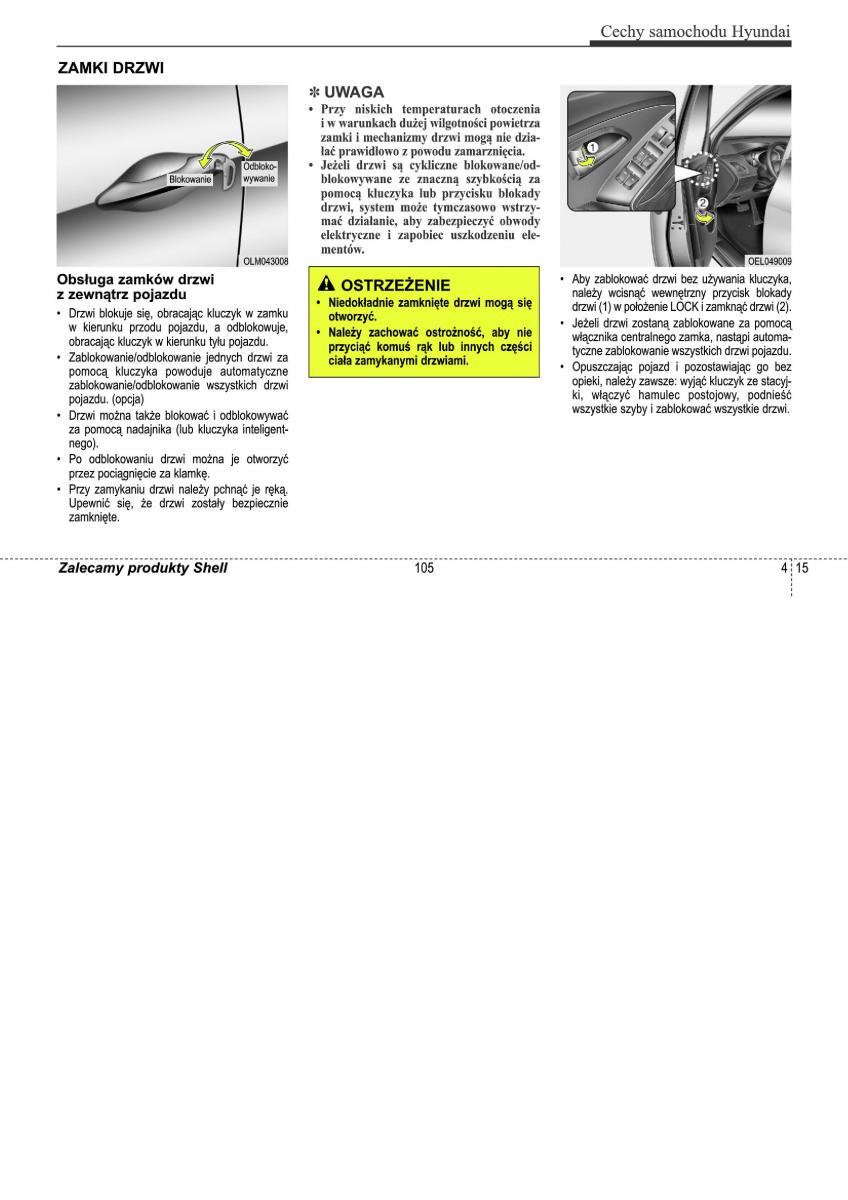 Hyundai ix35 II 2 instrukcja obslugi / page 105