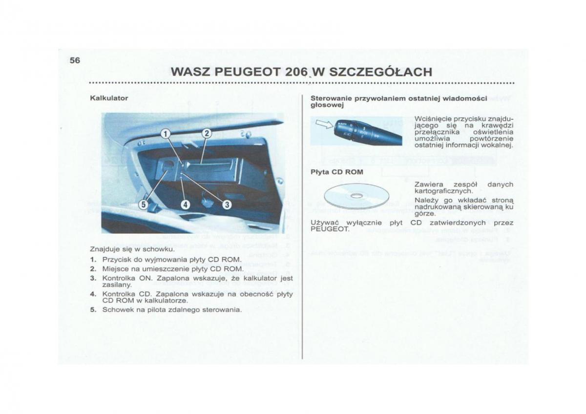 Peugeot 206 instrukcja obslugi / page 57