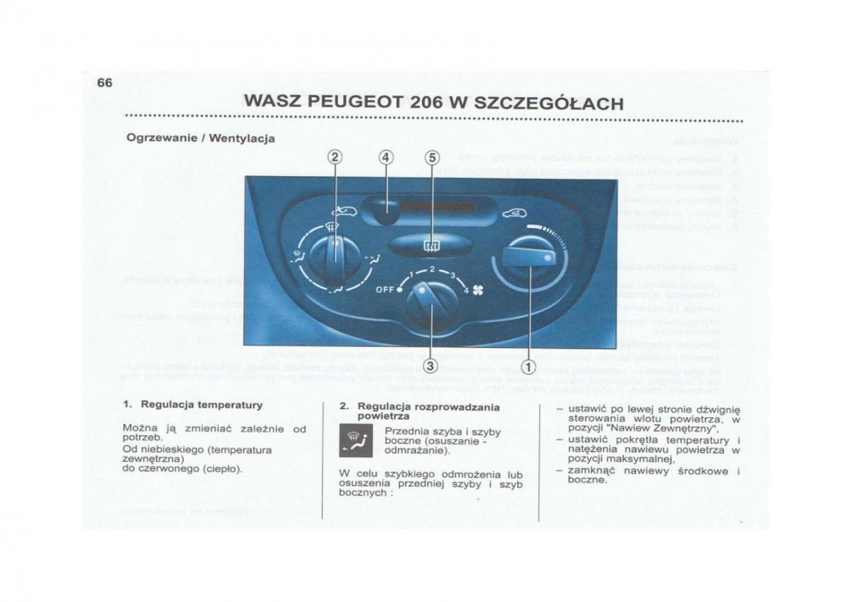 Peugeot 206 instrukcja obslugi / page 67