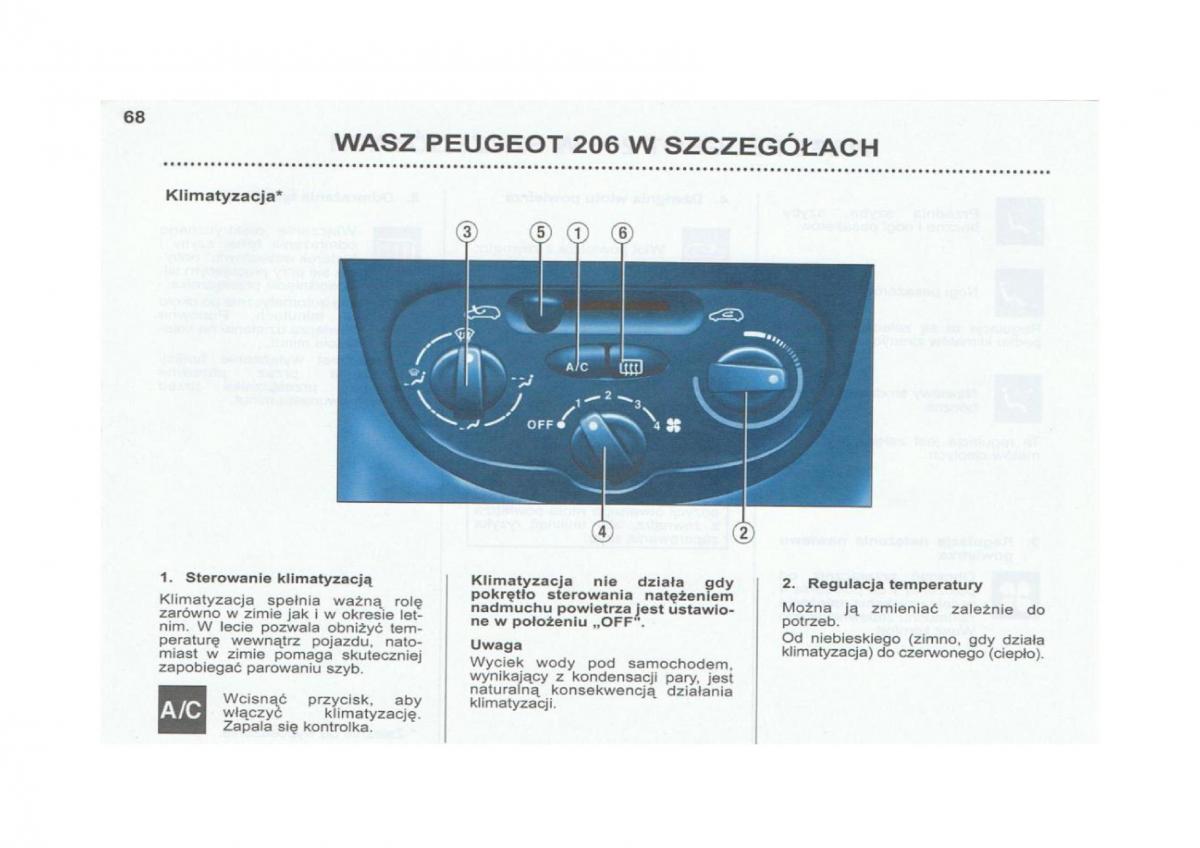 Peugeot 206 instrukcja obslugi / page 69