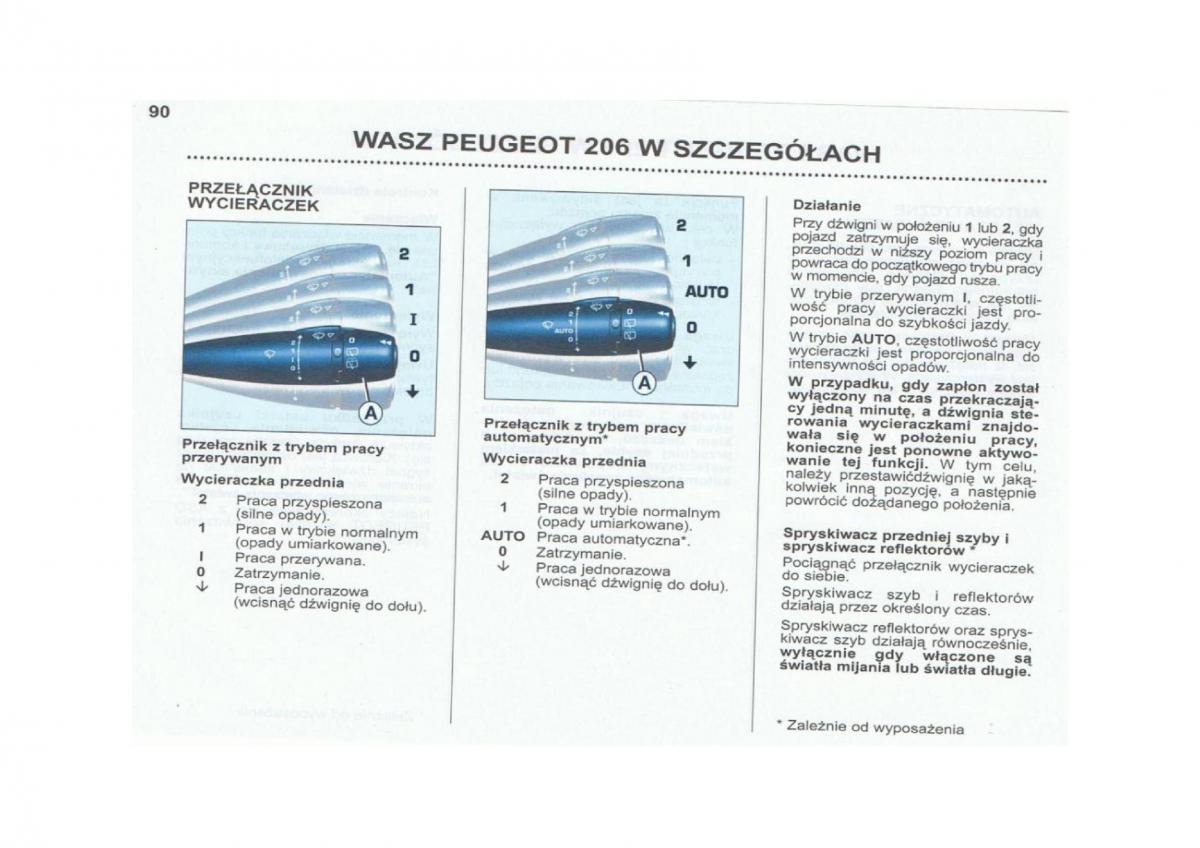 Peugeot 206 instrukcja obslugi / page 91