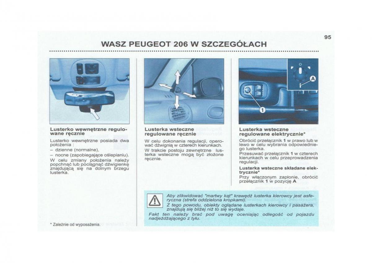 Peugeot 206 instrukcja obslugi / page 96