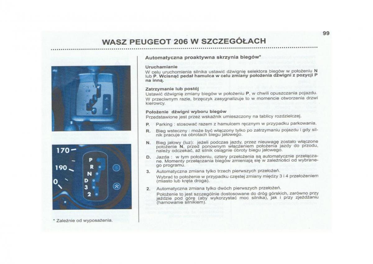 Peugeot 206 instrukcja obslugi / page 100