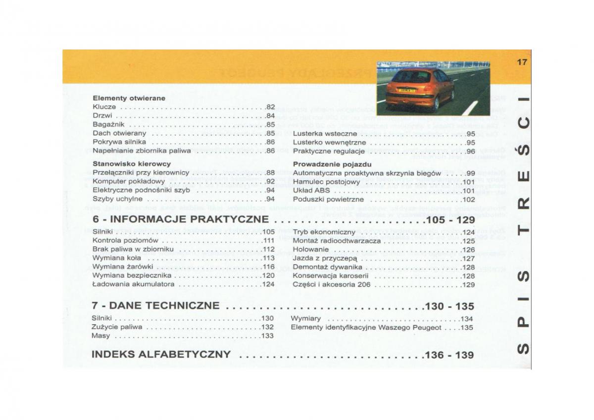 Peugeot 206 instrukcja obslugi / page 18