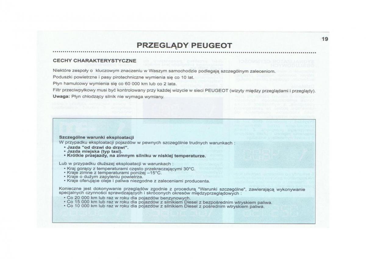 Peugeot 206 instrukcja obslugi / page 20