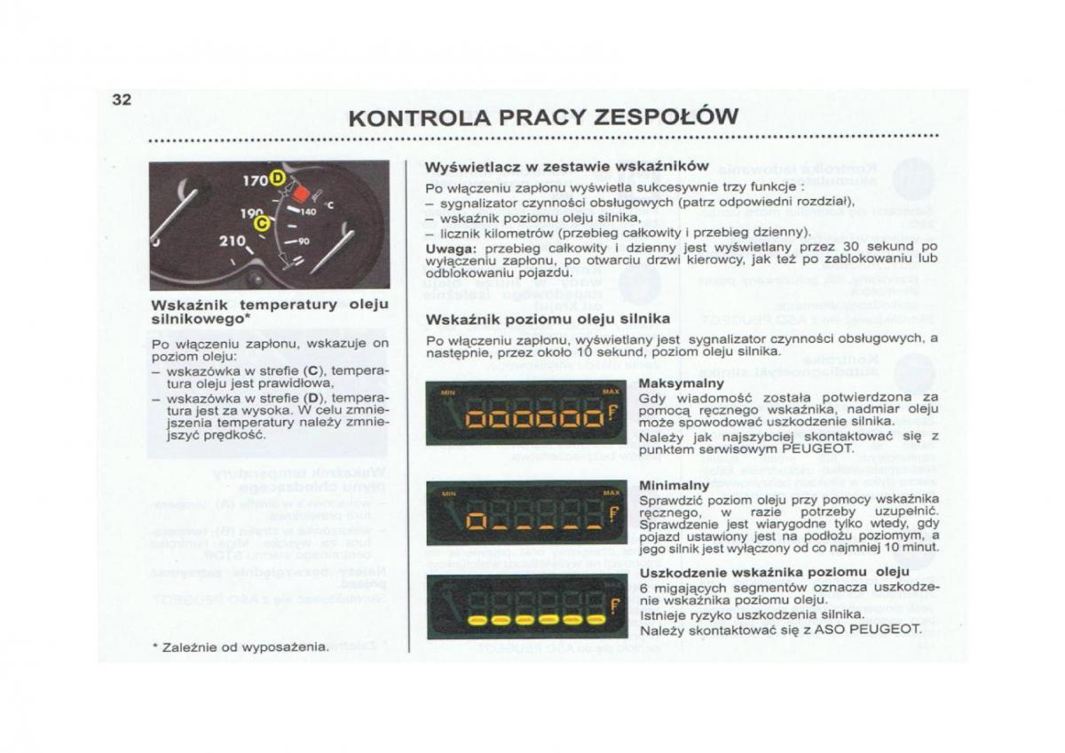 Peugeot 206 instrukcja obslugi / page 33