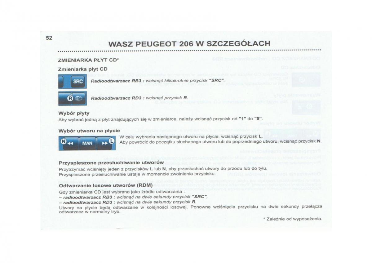 Peugeot 206 instrukcja obslugi / page 53