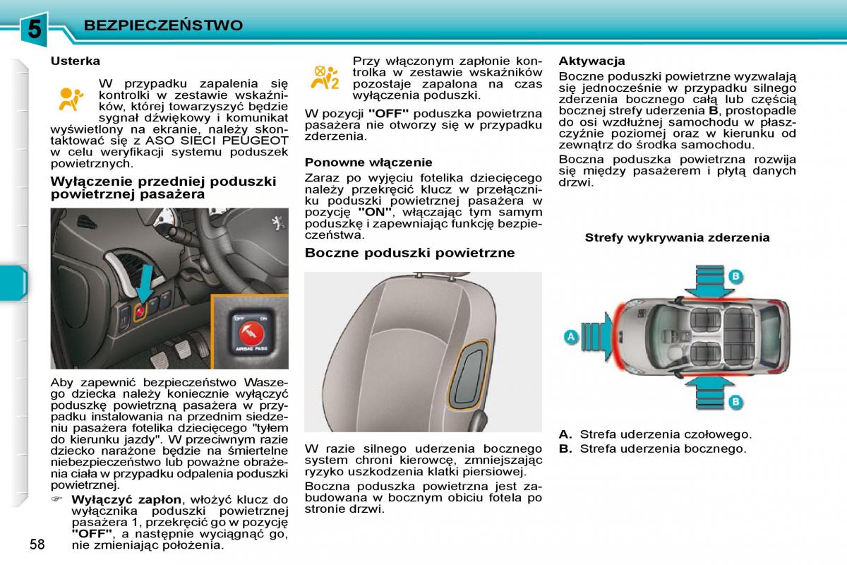 Peugeot 206  instrukcja obslugi / page 55