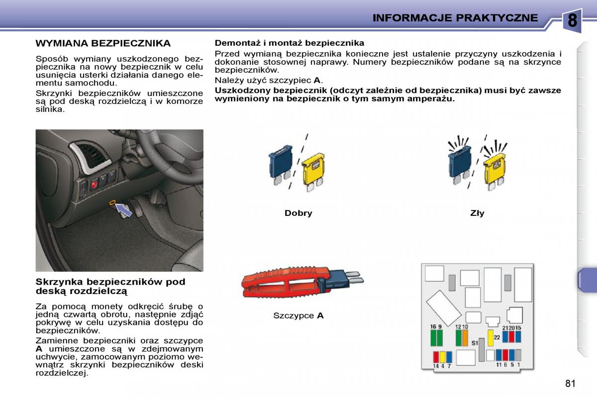 Peugeot 206  instrukcja obslugi / page 78