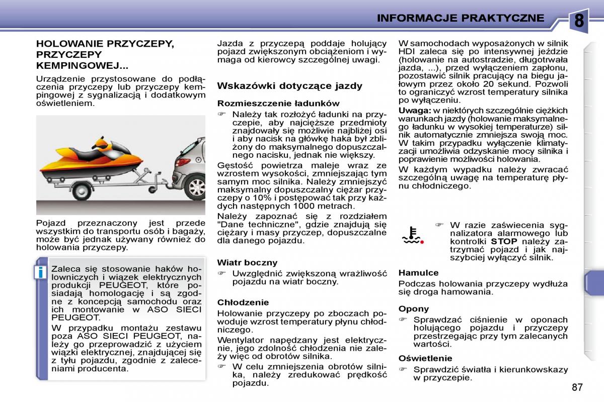 Peugeot 206  instrukcja obslugi / page 84