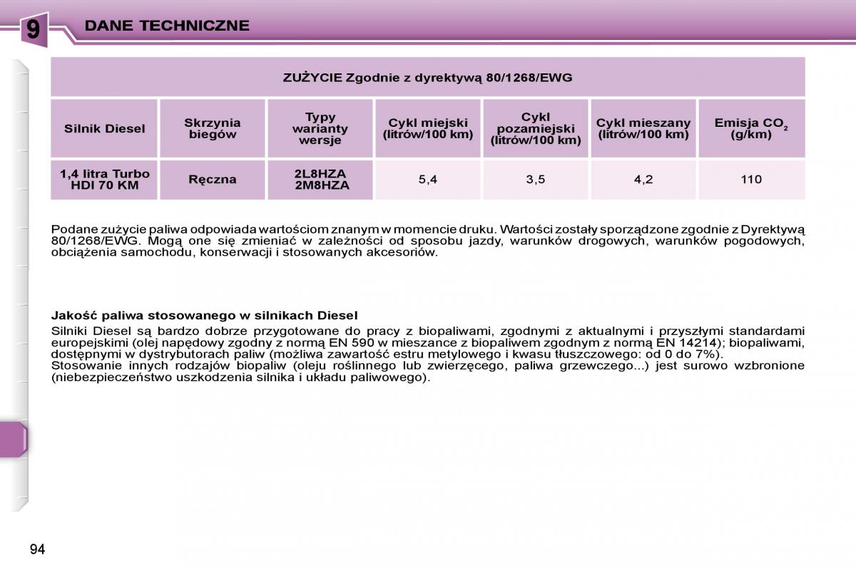 Peugeot 206  instrukcja obslugi / page 91