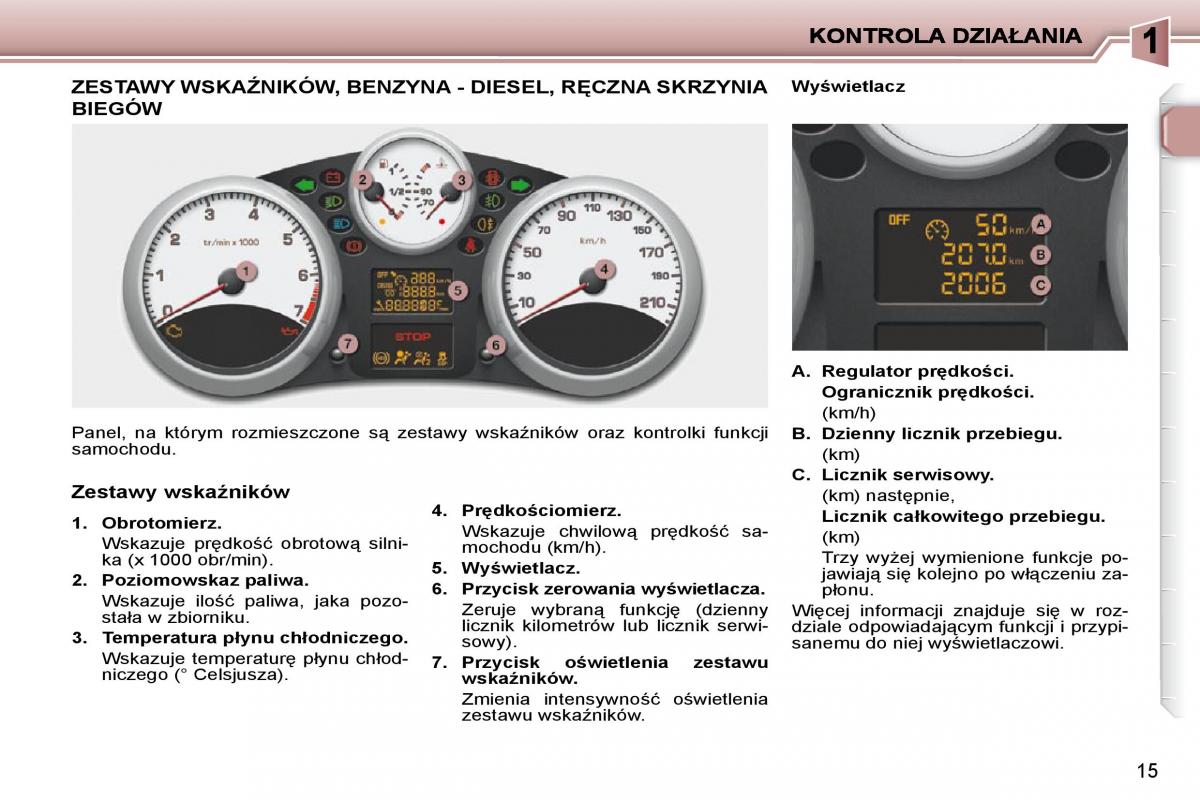 Peugeot 206  instrukcja obslugi / page 12