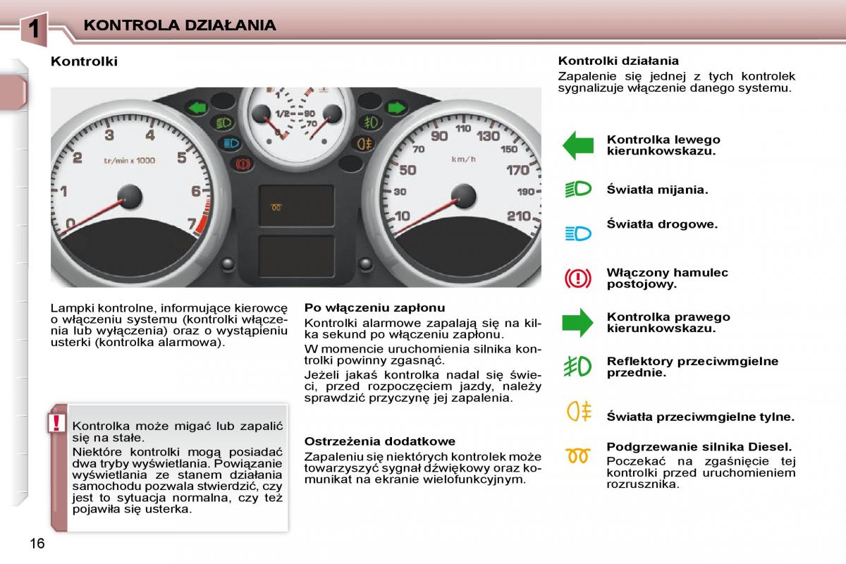 Peugeot 206  instrukcja obslugi / page 13