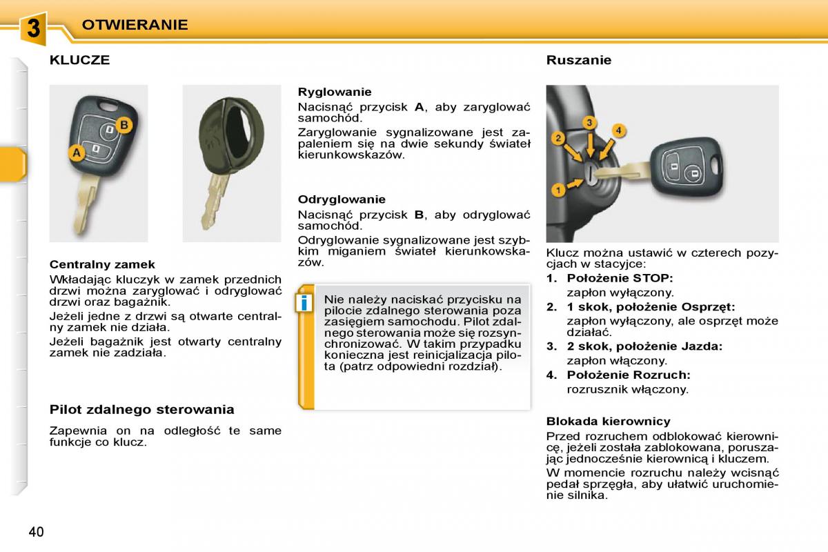 Peugeot 206  instrukcja obslugi / page 37