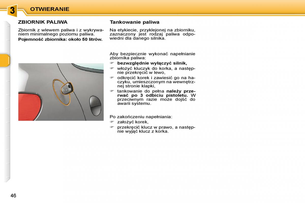 Peugeot 206  instrukcja obslugi / page 43