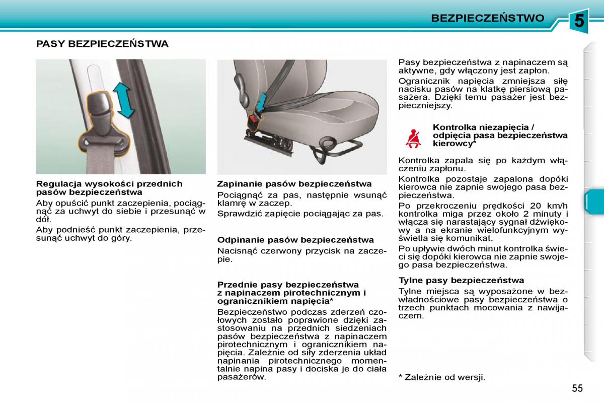 Peugeot 206  instrukcja obslugi / page 52