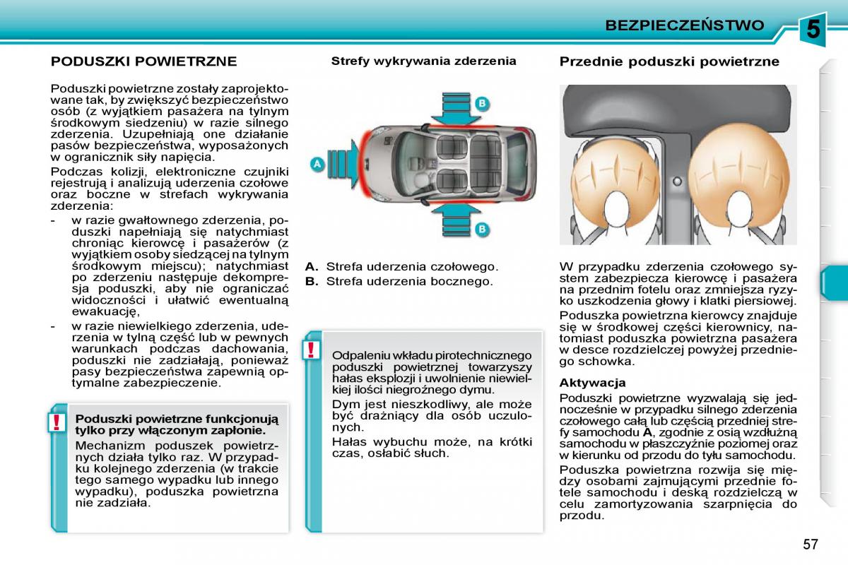 Peugeot 206  instrukcja obslugi / page 54