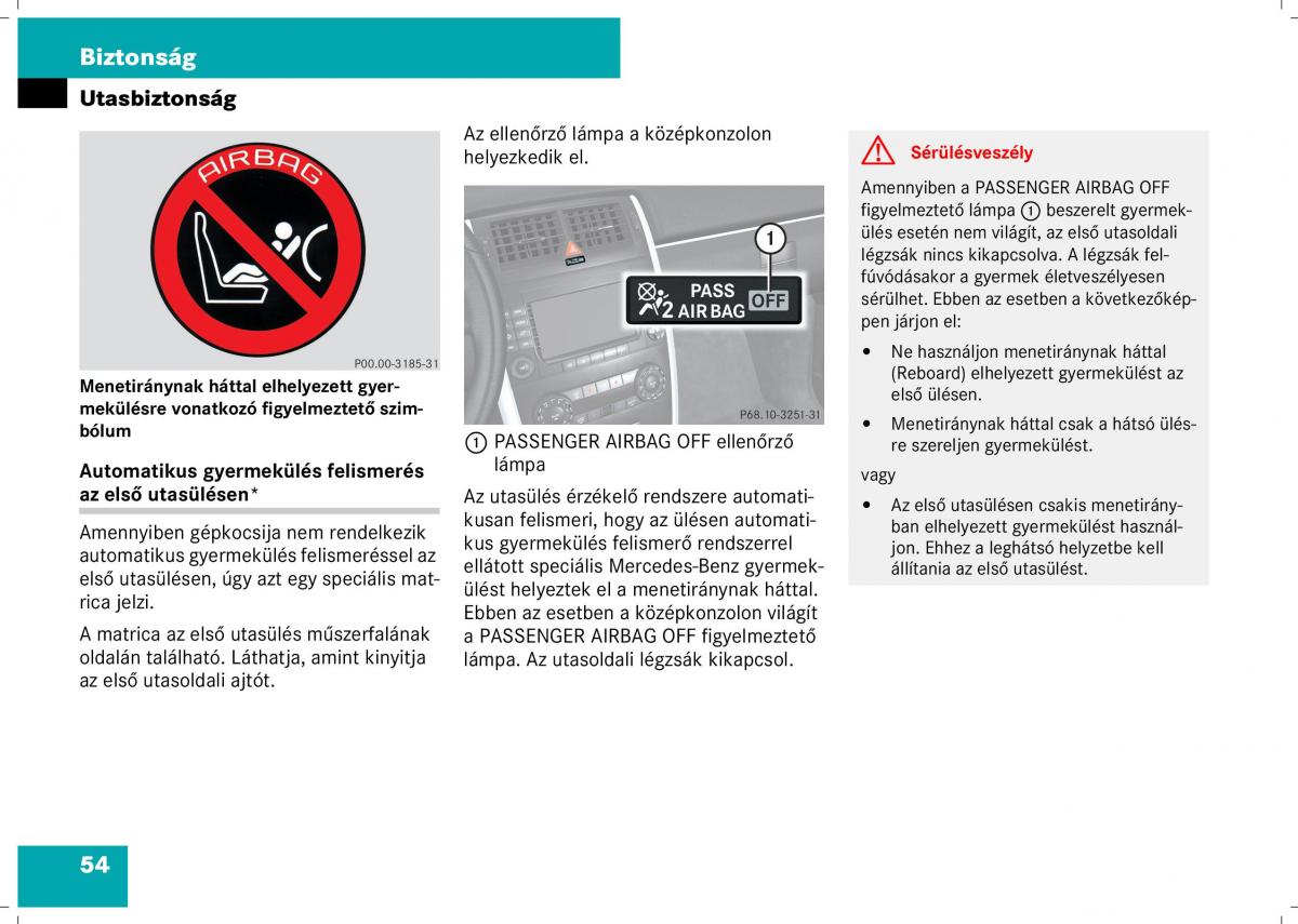 Mercedes Benz B Class W245 Kezelesi utmutato / page 56