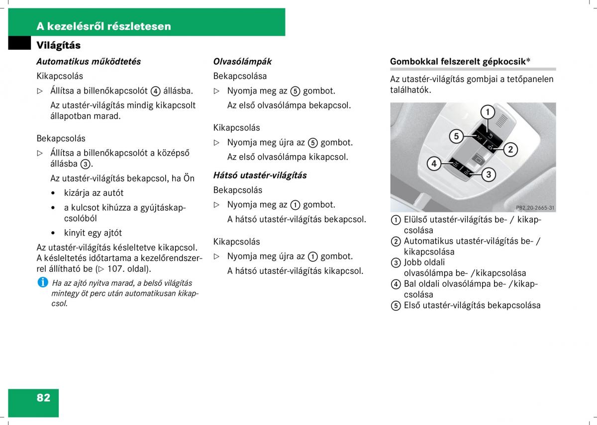 Mercedes Benz B Class W245 Kezelesi utmutato / page 84