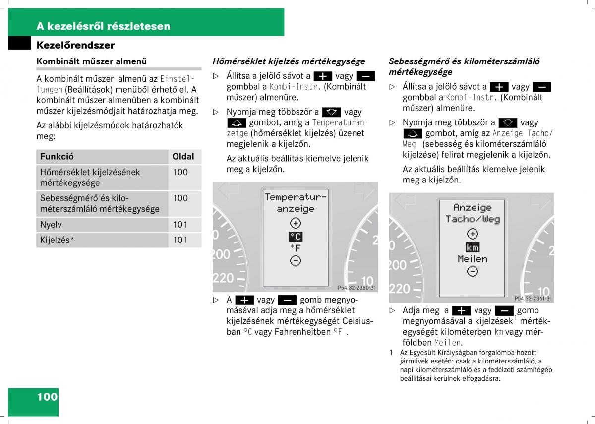 Mercedes Benz B Class W245 Kezelesi utmutato / page 102