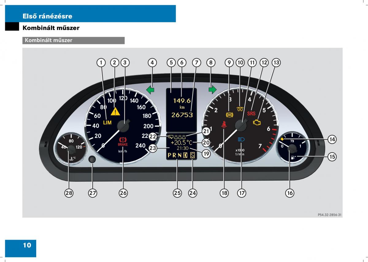 Mercedes Benz B Class W245 Kezelesi utmutato / page 12