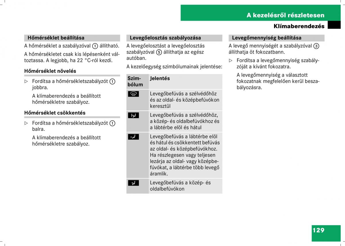 Mercedes Benz B Class W245 Kezelesi utmutato / page 131