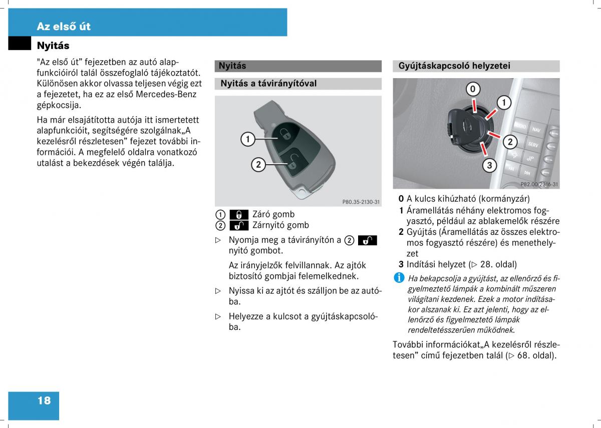 Mercedes Benz B Class W245 Kezelesi utmutato / page 20