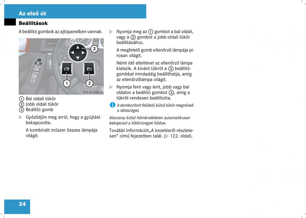 Mercedes Benz B Class W245 Kezelesi utmutato / page 26