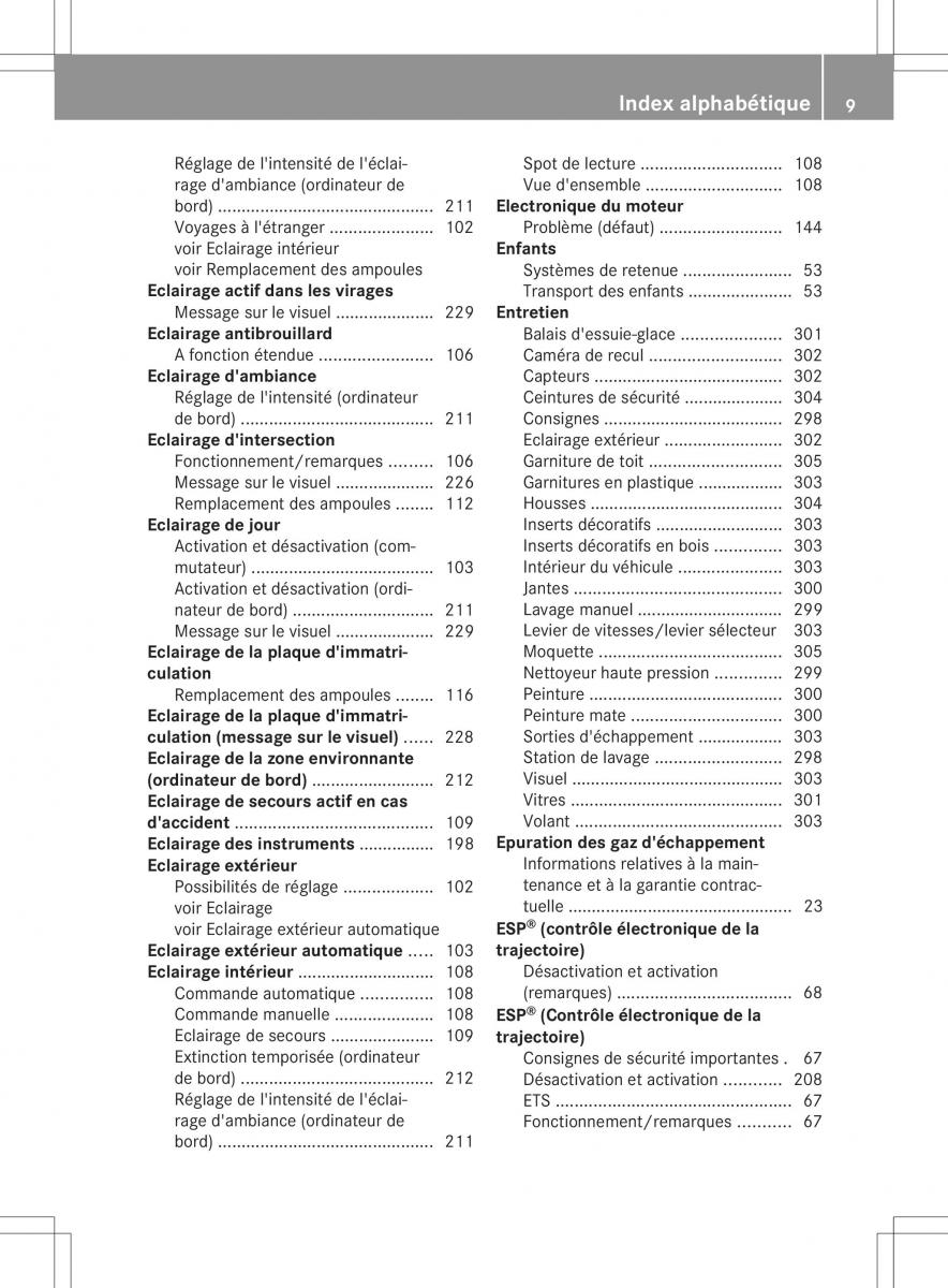 Mercedes Benz B Class W246 manuel du proprietaire / page 12