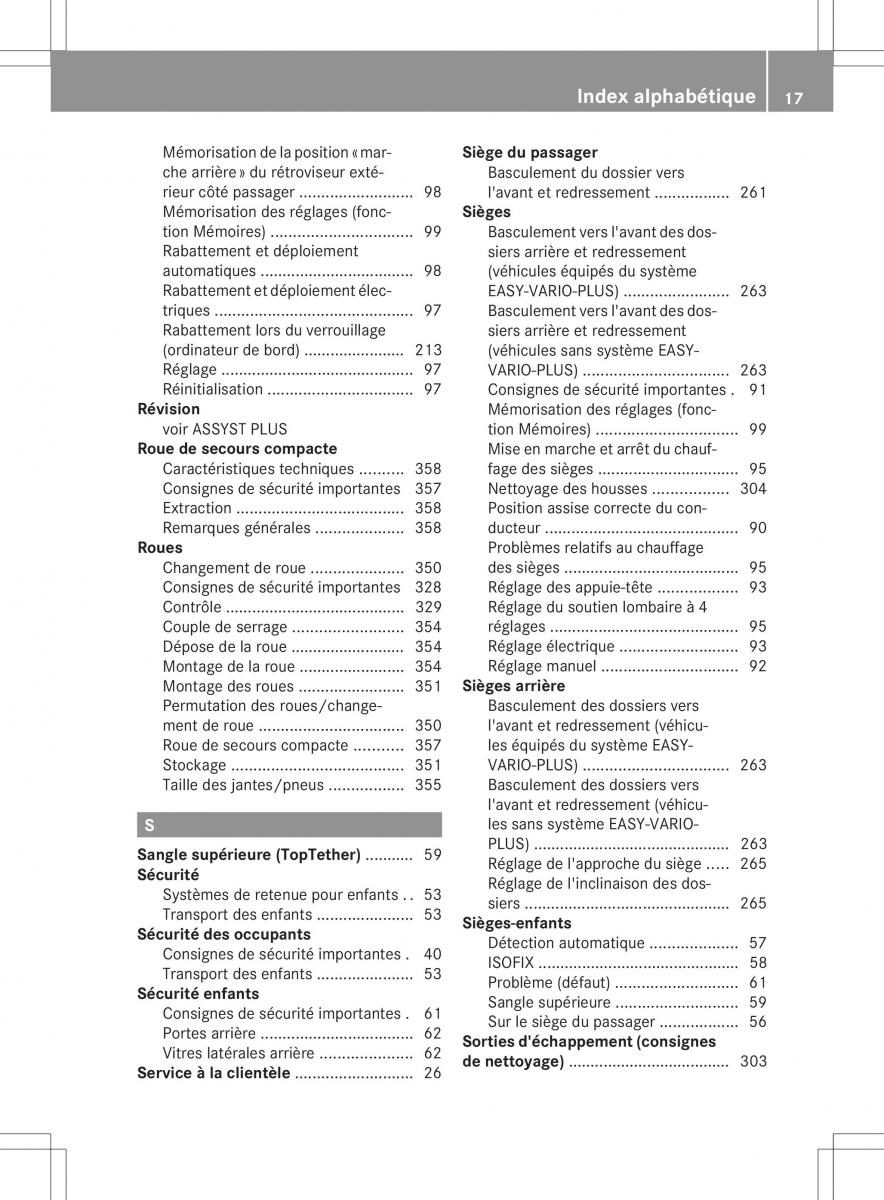 Mercedes Benz B Class W246 manuel du proprietaire / page 20