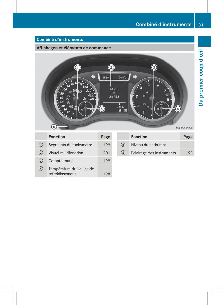 Mercedes Benz B Class W246 manuel du proprietaire / page 34