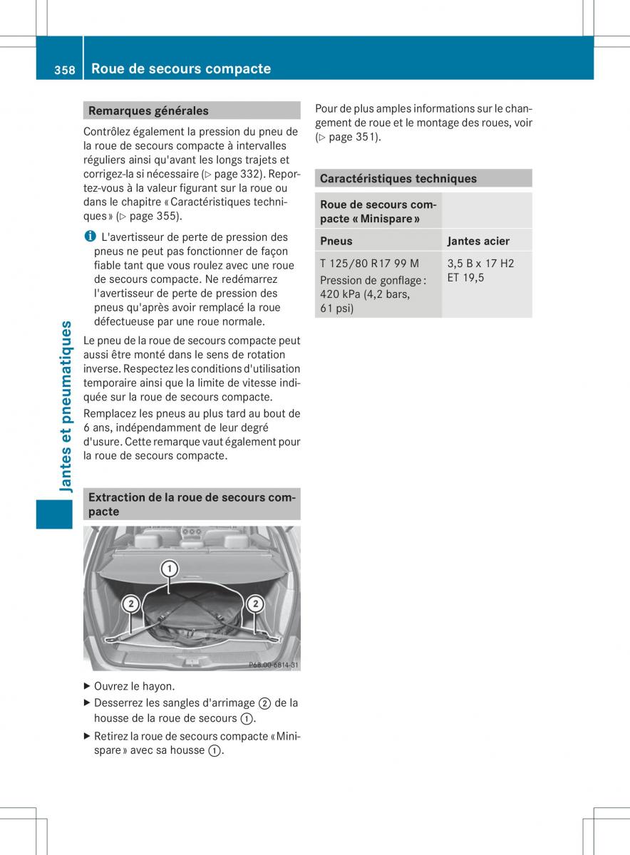 Mercedes Benz B Class W246 manuel du proprietaire / page 361