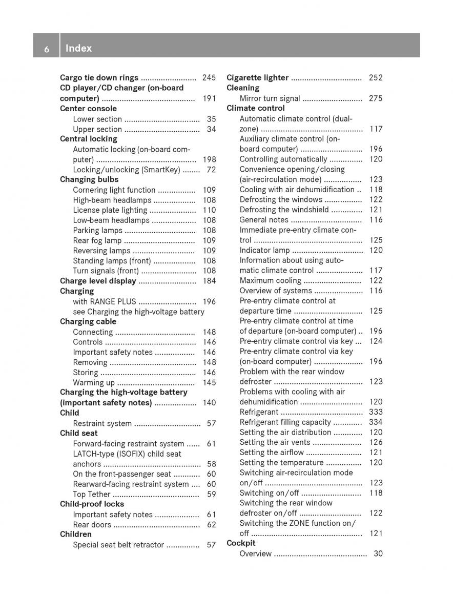 Mercedes Benz B Class W246 owners manual / page 8